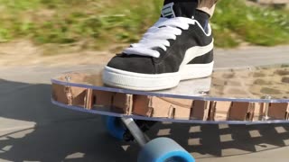 Skateboard Made From Cardboard