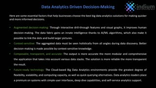 Data Analytics To Improve Decision-Making