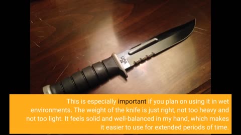 Read Comments: Ka-Bar 1282 D2 Extreme Fighting Knife , Black