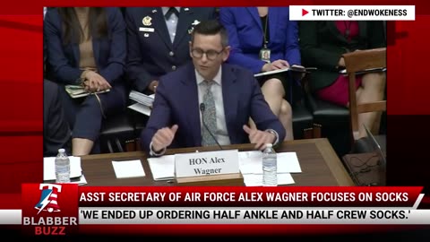 Asst Secretary Of Air Force Alex Wagner Focuses On Socks