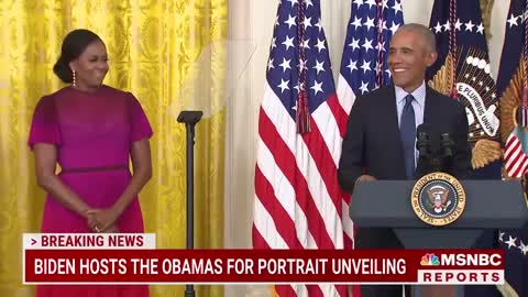 Barack Obama Thanks Biden For 'Faith In Our Democracy' At White House Portrait Unveiling