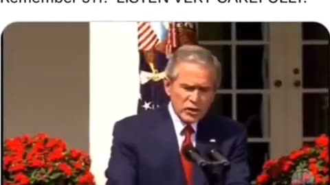 George W. Bush Admits 9/11 Deception