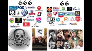 666 hidden in corporate logos