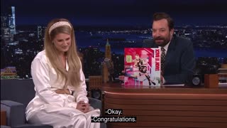 Meghan Trainor on the tonight show hosted by Jimmy Fallon