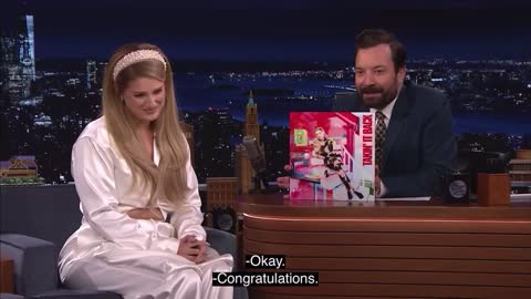 Meghan Trainor on the tonight show hosted by Jimmy Fallon