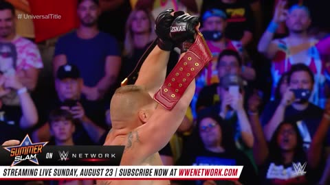 FULL MATCH - Brock Lesnar vs. Roman Reigns - Universal Title Match: SummerSlalm #wwe