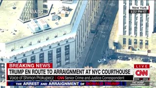 BREAKING: Donald Trump is now under arrest in New York City, aerial footage