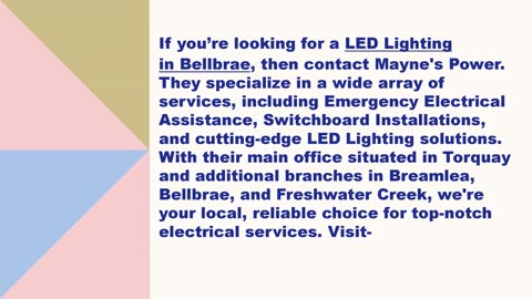 Best LED Lighting in Bellbrae