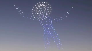 Sunrise drone show at Burning Man || Drone Show