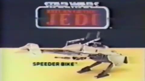 Star Wars 1983 TV Vintage Toy Commercial - Return of the Jedi Speeder Bike