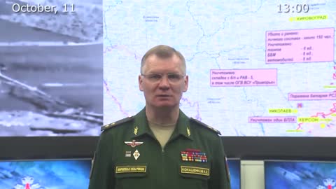 October 11 2022: Russian Defense Ministry Briefing