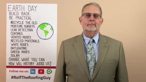 How can you help on Earth Day? Can your roofing decisions make a difference? With #RolfTheRoofingGuy