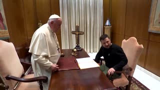 Ukraine's Zelenskiy meets with Pope Francis