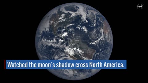 NASA's EPIC View of 2017 Eclipse Across America