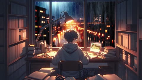 Rainy late night study sessions 📚 Chill lofi beats for focus