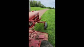 Farmall B Tractor Hit by Vehicle