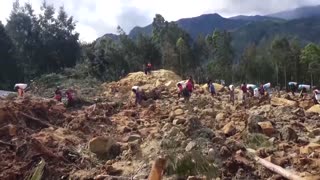 Landslide flattens remote Papua New Guinea village