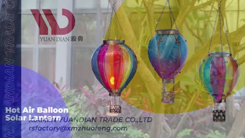 Light up your nights with our Hot Air Balloon Solar Lantern! #sustainable #outdoorfun #nightlights