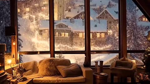 Dream Christmas bedroom window 😳