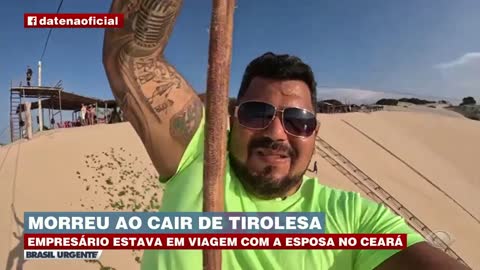 Morreu ao cair de tirolesa