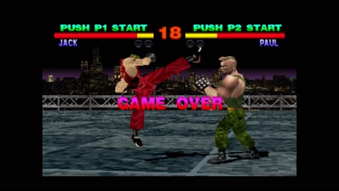 鉄拳 Tekken - Attract Mode & Title Screen (PlayStation)