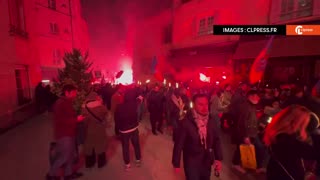 Torchlight march by French nationalists in Paris