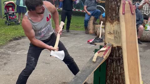 Springboard Preliminary Round 2022 Webster Spring Wood Chopping Festival