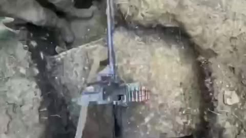 Ukraine war combat footage: Ukranian soldiers defending trench position in Bakhmut