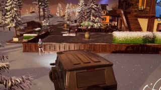 Fortnite C5S1 Daily Q Ram an opponent while riding a vehicle