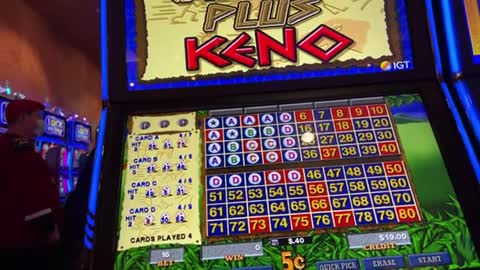 KENO from Casino Arizona until they said I could not Record. Others Can, Not me