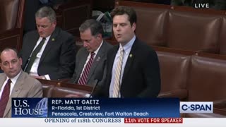 Rep. Matt Gaetz nominates Trump for Speaker