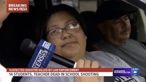 Smiling Crisis Actor looking for her Niece Uvalde Mass Shooting Hoax