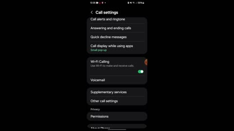 Wifi Calling on Samsung Galaxy A15 4G Smartphone