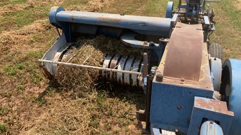 Massey Harris 44 Baling Hay