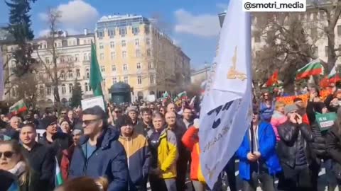 Numerous protests are taking place in Bulgaria in support of the Russian special operation, as well