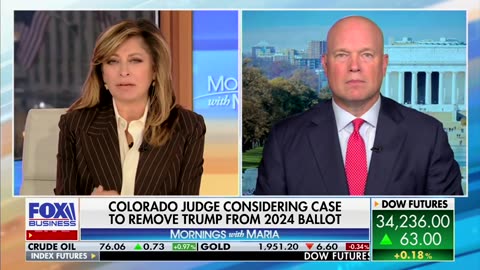 Matt Whitaker on Mornings With Maria Bartiromo -Fox Business Network 11.09.2023