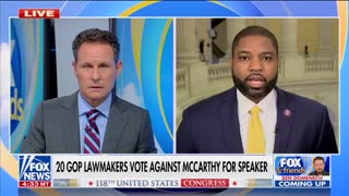 Fox News Anchor Presses Rep. Byron Donalds On Republicans Failing To Rally Behind Speaker