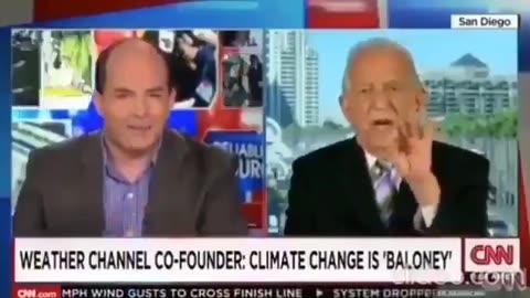 Founder of The Weather Channel tells Brian Stelter of CNN that climate change is a hoax.