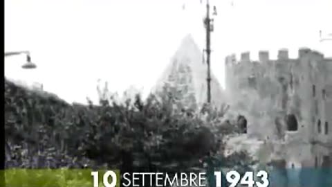 10 settembre 1943 Roma fu occupata dai nazisti tedeschi DOCUMENTARIO a Porta San Paolo c'è la targa commemorativa sulla Resistenza romana alle truppe naziste tedesche del 10 settembre 1943,Roma fu poi liberata dagli Alleati il 4 giugno 1944