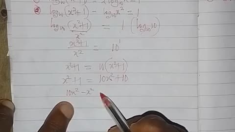 Logarithmic equations