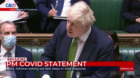 UK PM Boris Johnson: "The government will no longer mandate the wearing of face masks anywhere."