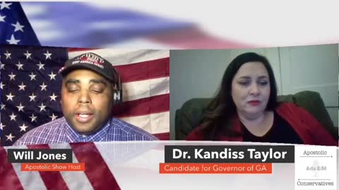 Ep. 308 Interview W/ Kandiss Taylor for GA Gov. The New News in Christian format with Will Jones