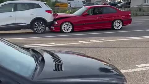 Automobile rear-end collision