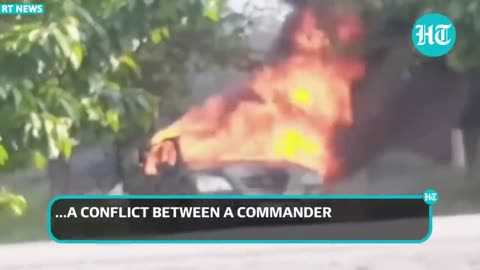 Watch Ukrainian commander hurls grenade at own vehicle | Infighting within Kyiv's army?