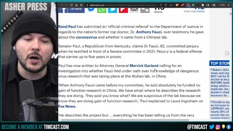 Rand Paul Files For Fauci ARREST AGAIN -Tim Pool