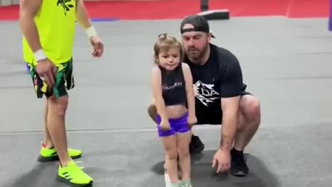 A very brave little girl