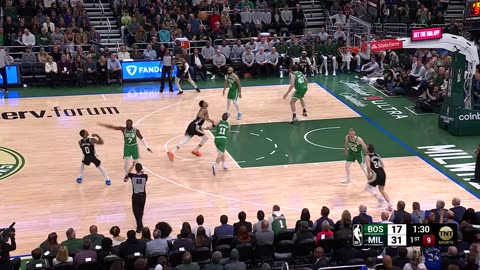 NBA Dame Drains Deep 3! Perfect Screen & Splash | Celtics vs. Bucks