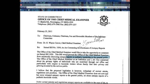 Busted! Sandy Hook Chief ME DR W. Carver Involved in Mass Cover-Up!