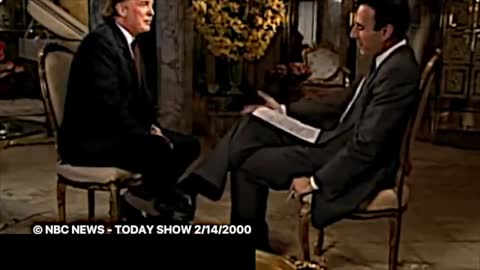 Trump nbc news today show interview 2/14/2000 Matt Lauer where he denoces david duke