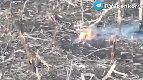 Russian drone drops finish off Ukrainian troops, one catches on fire, Robotyne area